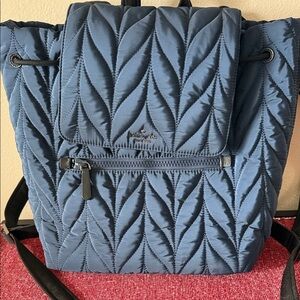 Kate Spade Navy Quilted Backpack
